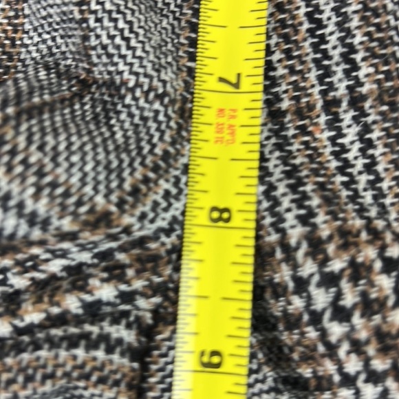 Coco & tashi Brown Plaid Pants with Button Cuffs - Picture 6 of 11